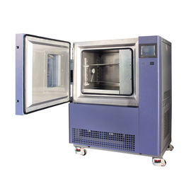 Dos estantes de acero inoxidables simulan la cámara ultrabaja ambiental de la prueba de la temperatura