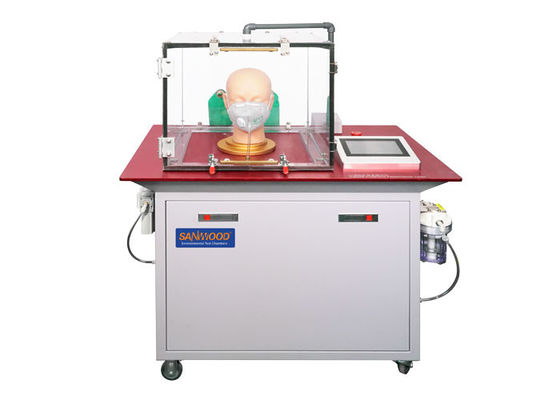 Máquina de la prueba de la máscara de la partícula del NaCl del aceite con la abrazadera neumática